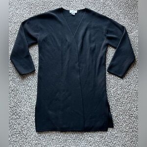 100% Wool Bloomingdale's Black Trench Coat Womens 1X Winter Outdoors Overcoat